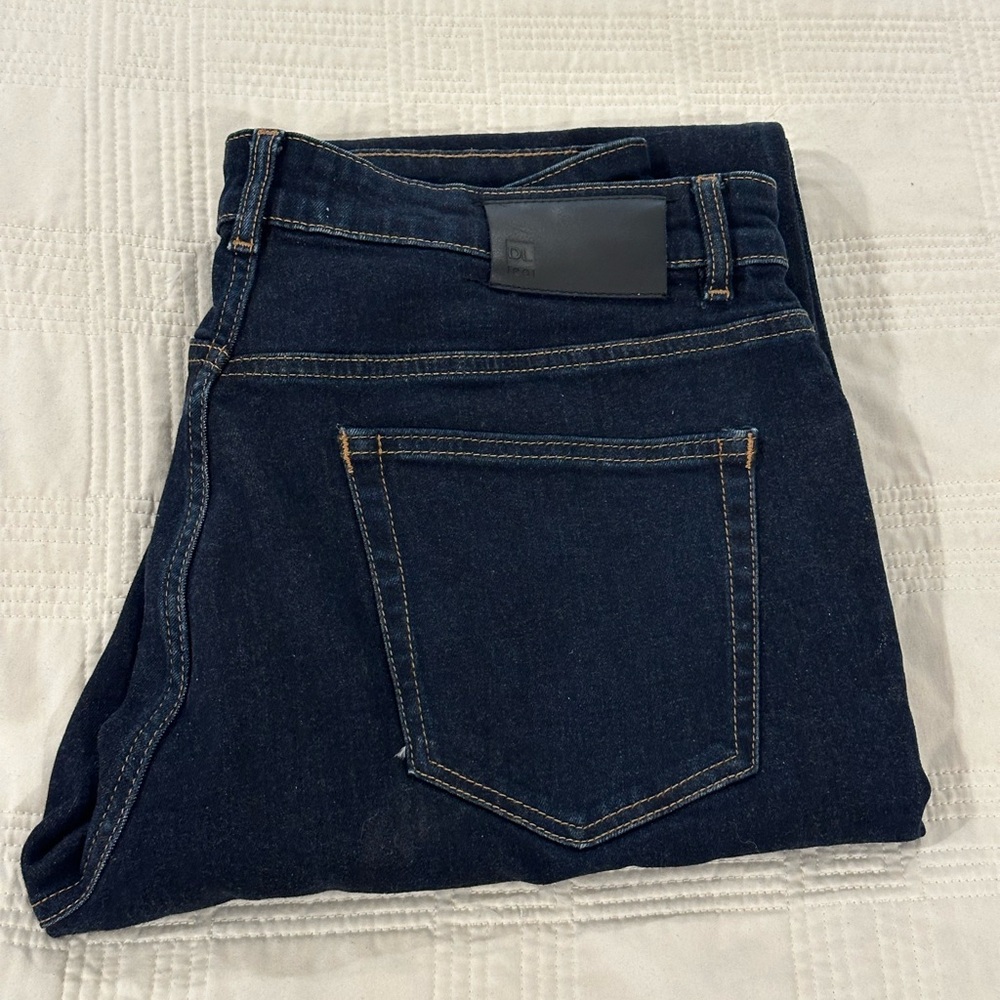 DL1961 Men's Deep Indigo Avery Modern Straight Jeans